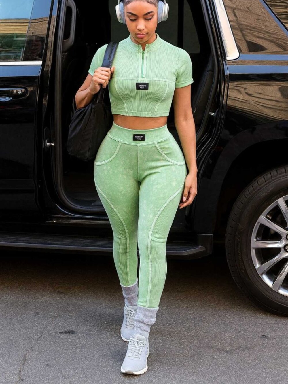 Mineral Wash Legging Set